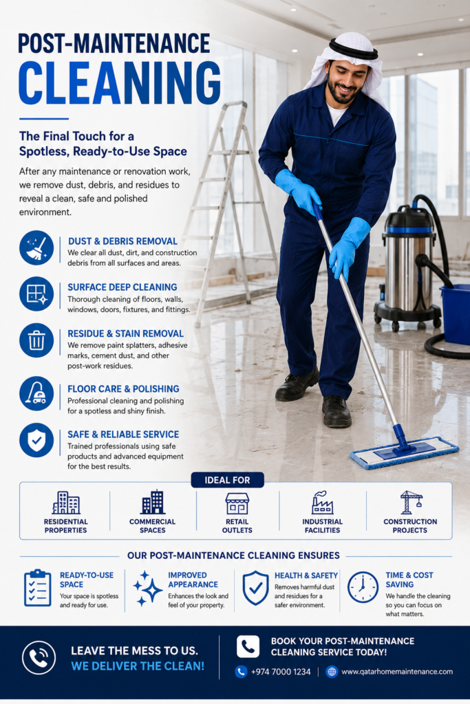 Post-Maintenance Cleaning